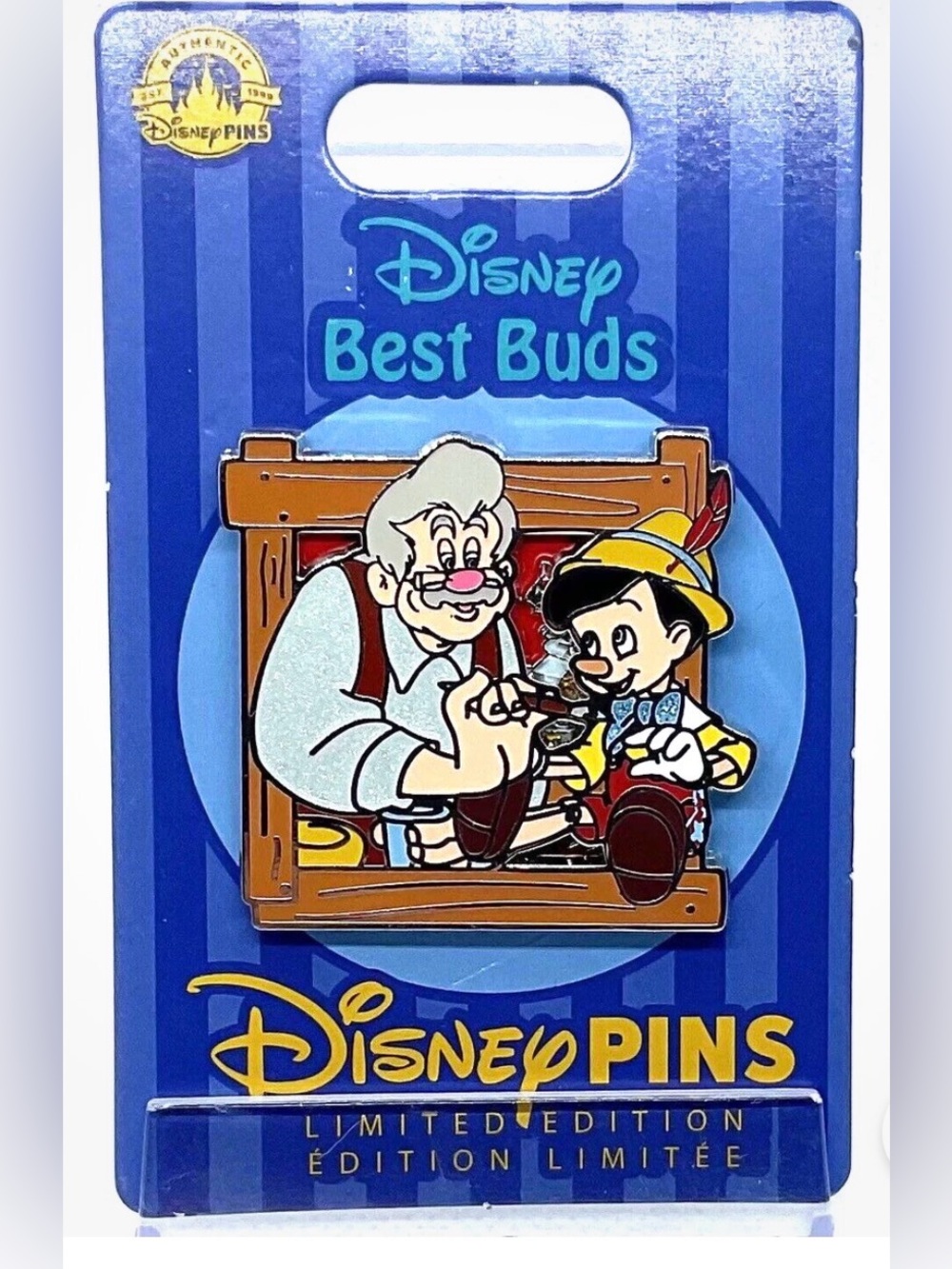 NWT Disney limited edition “Best Buds” Pinocchio and Geppetto collectible pin